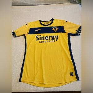 Hellas Verona Yellow Navy Joma Soccer Jersey Sinergy Men’s Large Football